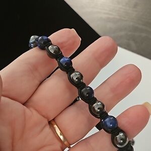 Magnetic bead bracelet,  adjustable